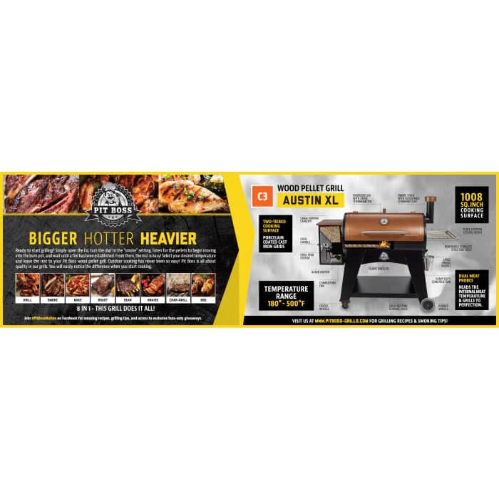 Pit boss austin xl hotsell pellet grill