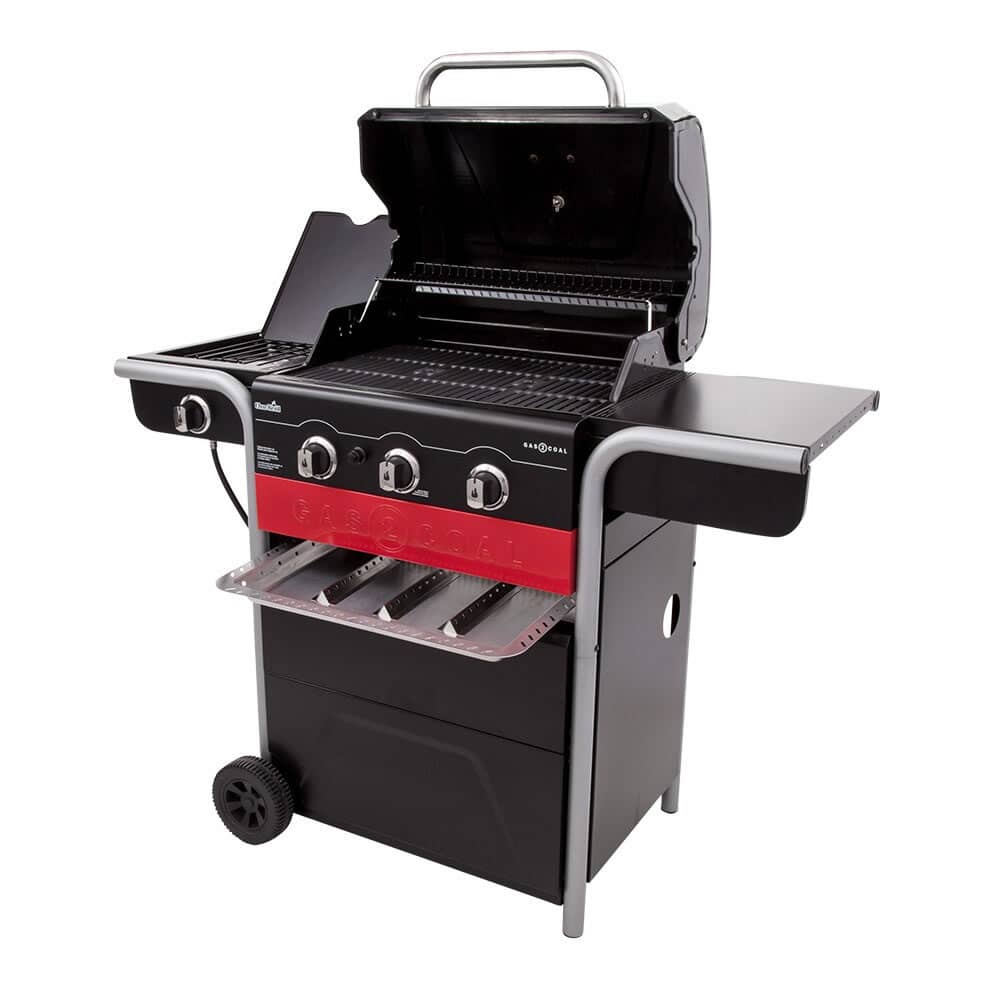 Charcoal propane combo grill hotsell