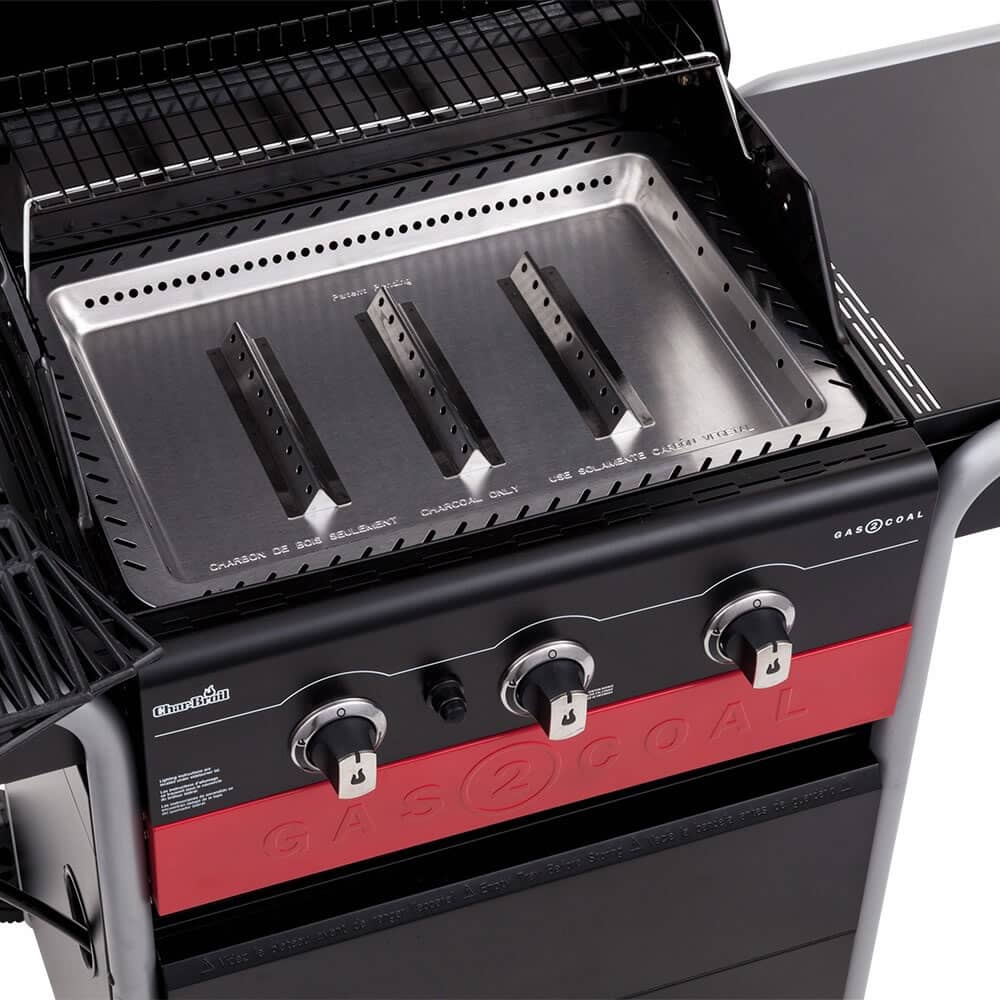 Char Broil Gas2Coal 330 Hybrid Gas and Charcoal BBQ 140723 BBQ