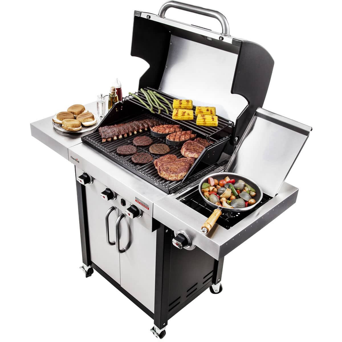 Char Broil Professional 3400 Steel Gas BBQ 140736 BBQ World