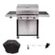 Char-Broil Performance 340 Steel Gas BBQ With Cover And Rotisserie Pack
