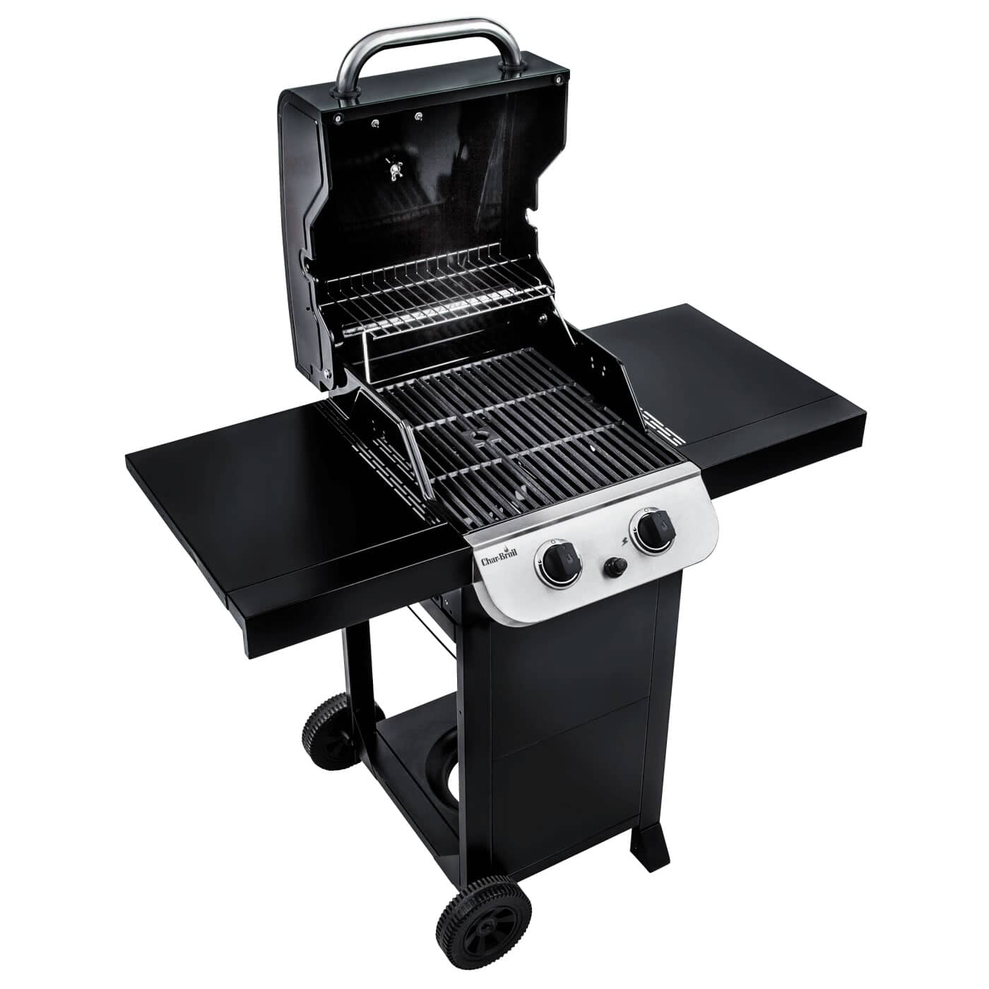 Grill Barbecue A Gas Char-Broil 210B - 2 Fuochi, Griglie In Ghisa, Nero - Foto 8