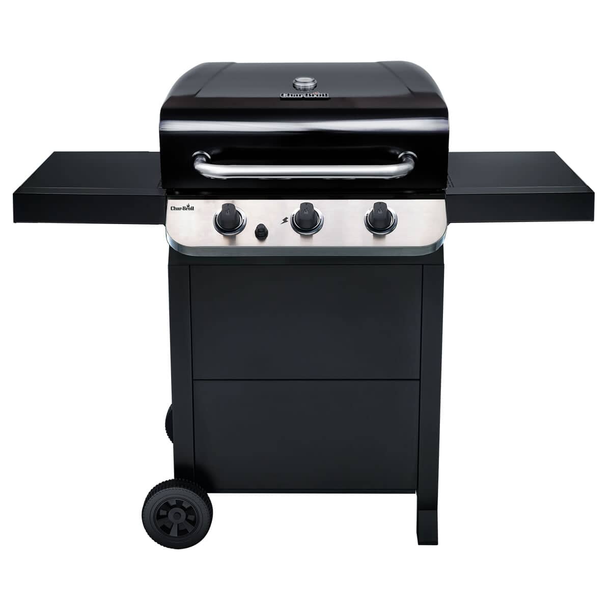 Black gas outlet grill