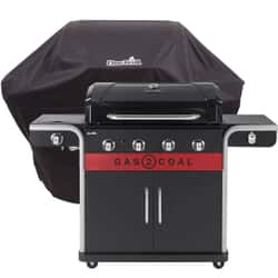 Char-Broil Gas2Coal 440 2.0 Hybrid Gas and Charcoal BBQ With Cover