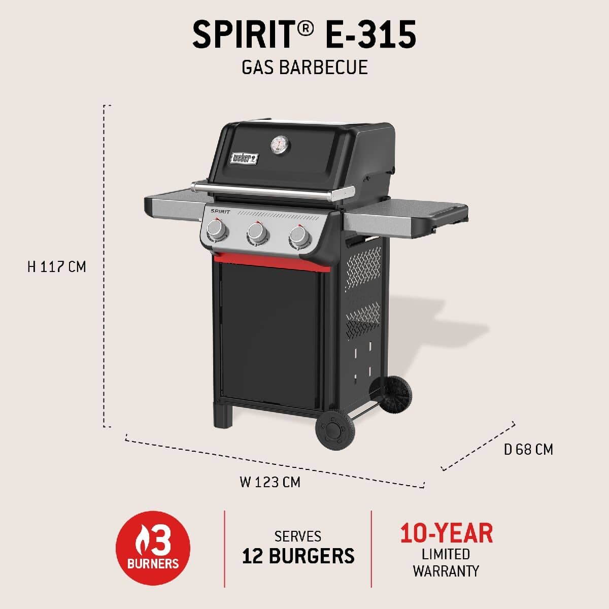 Weber Spirit E-415 Gas BBQ (1502085) - BBQ World