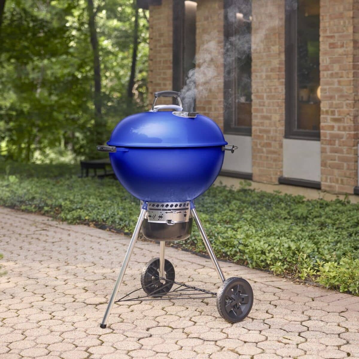 Weber Master-Touch Stainless Steel GBS Charcoal BBQ - Deep Ocean