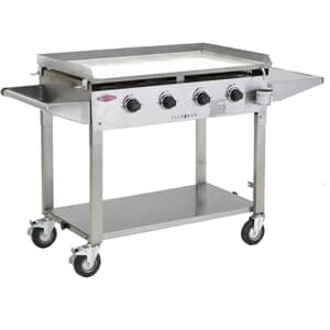 BeefEater Clubman Plancha 4 Burner - Stainless Steel Gas BBQ
