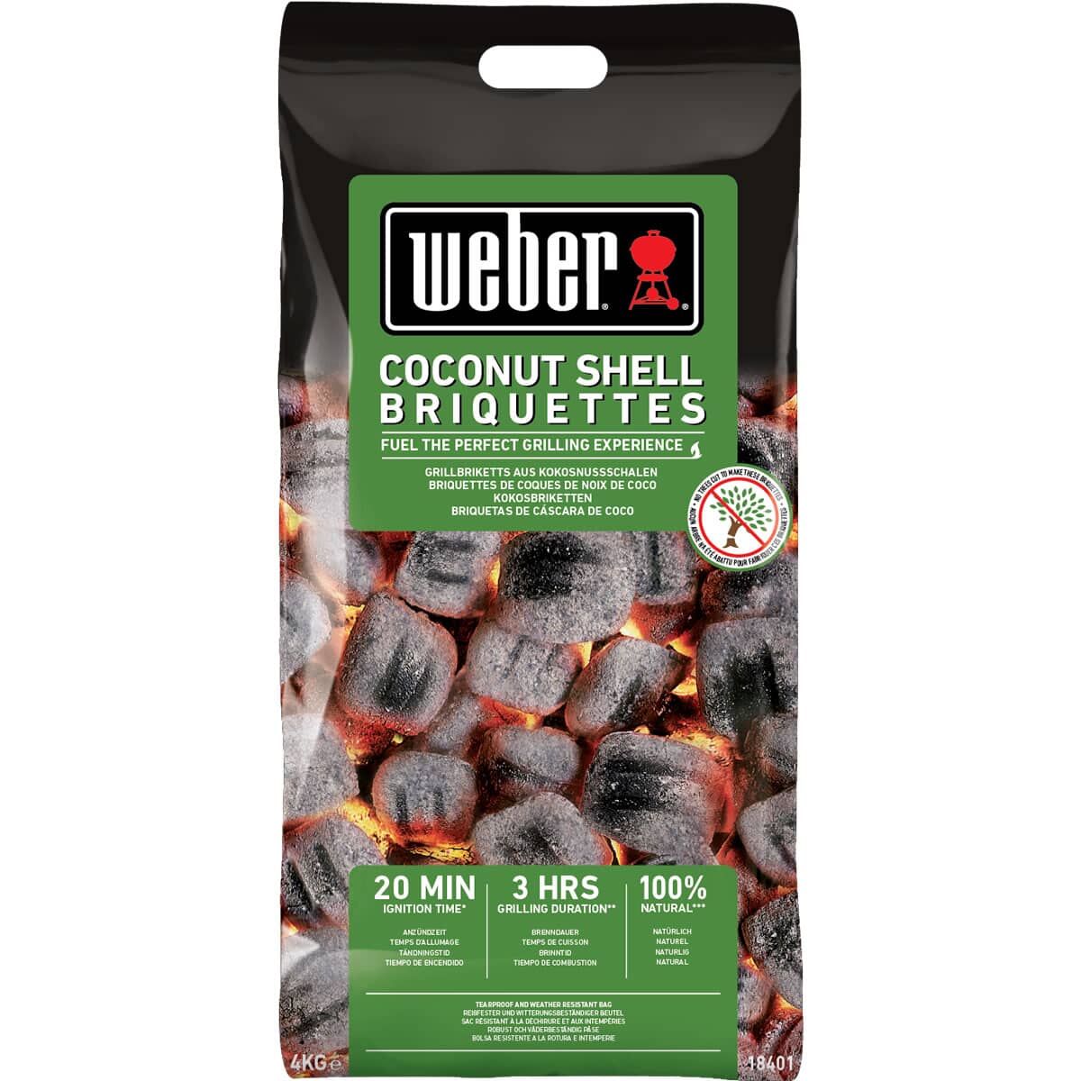 Weber Coconut Shell Briquettes - 4kg