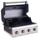 Outback Jupiter 4 Burner Hybrid Gas and Charcoal Built in BBQ Black 2