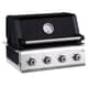 Outback Jupiter 4 Burner Hybrid Gas and Charcoal Built in BBQ Black 1