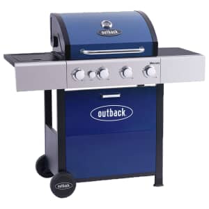 Outback Mercury 4 Burner Gas BBQ Blue
