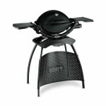 Weber Q 1200 Black Gas BBQ with Stand