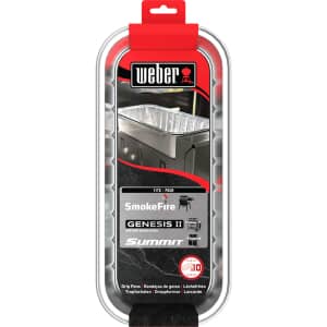 Weber Drip Pans For SmokeFire Pellet Grills / Summit / Genesis II 4-6 Burner (Pack of 10)