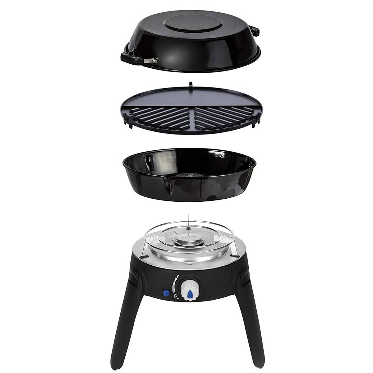 Cadac Safari Chef 2 Lite - BBQ and Plancha Low Pressure Gas BBQ (6540L1 ...