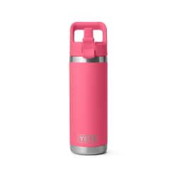 Yeti Rambler 18 Oz Coloured Straw Bottle Tropical Pink