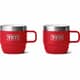 Yeti Rambler 6 Oz Espresso Mug Pack of 2 Rescue Red