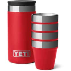 Yeti Rambler Shot Glasses Set of 4 Rescue Red