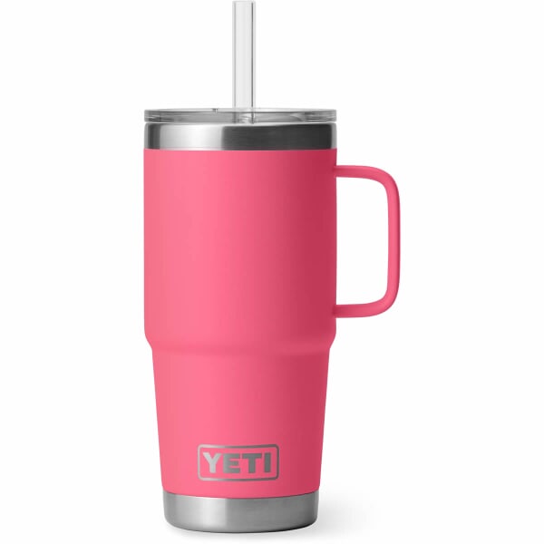 Yeti Rambler 25 Oz Straw Mug Tropical Pink