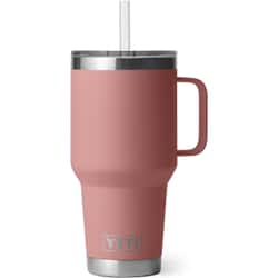 Yeti Rambler 35 Oz Straw Mug Sandstone Pink