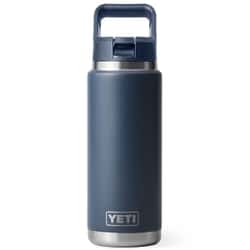 Yeti Rambler 26 Oz Coloured Straw Cap Bottle Navy