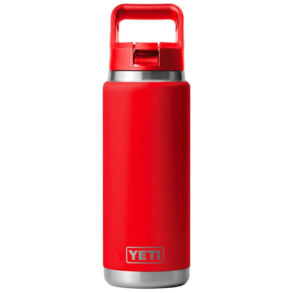 YETI Rambler Bottle 26 oz レッド Yeti Rambler 26 Oz Coloured Straw Bottle Rescue Red (7000003438