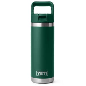 Yeti Rambler 18 Oz Colour Straw Bottle Black Forest Green