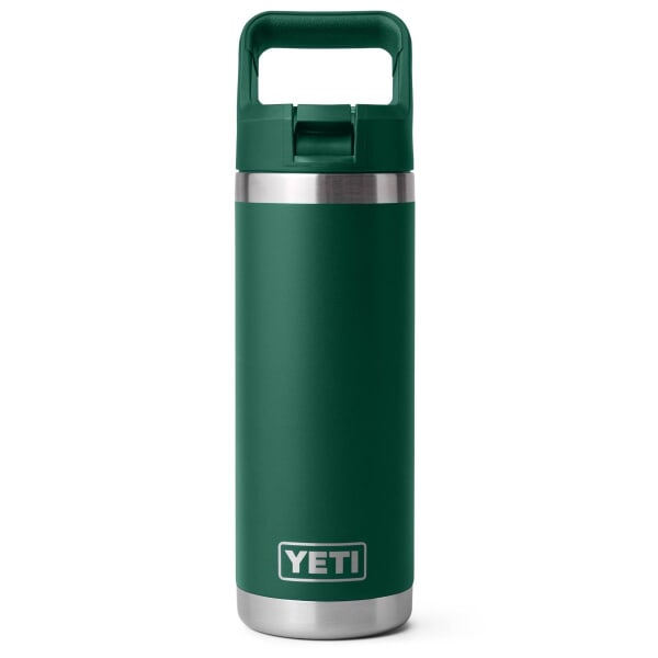 Yeti Rambler 18 Oz Colour Straw Bottle Black Forest Green