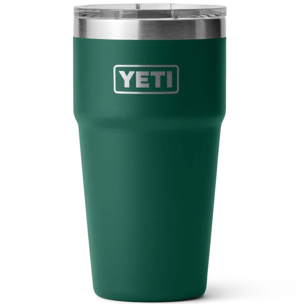 Yeti Rambler 20 Oz Stackable Cup Black Forest Green
