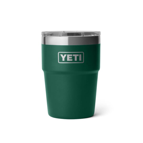 Yeti Rambler 16 Oz Stackable Cup Ms Black Forest Green