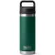 Yeti Rambler 18 Oz Bottle Chug Cap Black Forest Green