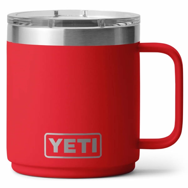 Yeti Rambler 10 Oz Mug with Ceramic Lining Rescue Red