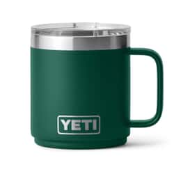Yeti Rambler 10 Oz Ceramic Lined Mug Black Forest Green