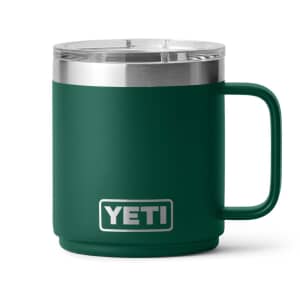 Yeti Rambler 10 Oz Ceramic Lined Mug Black Forest Green
