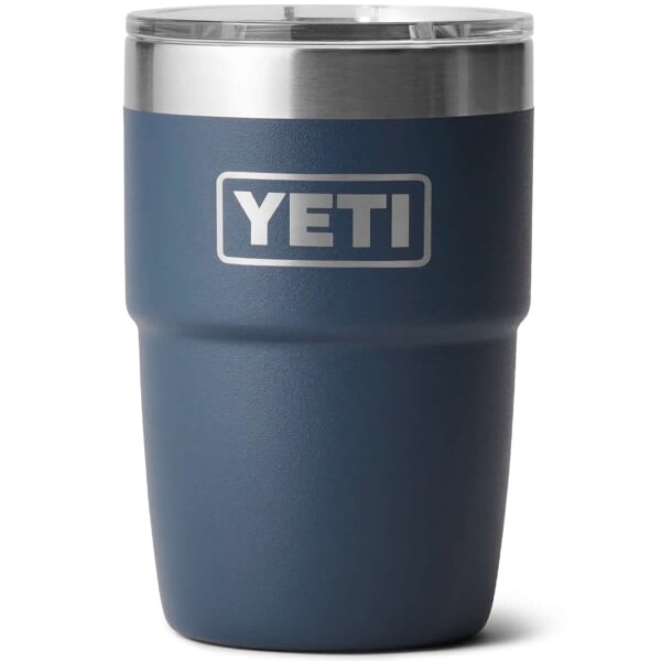 Yeti Rambler 8 Oz Stackable Cup Navy with Ceramic Lining