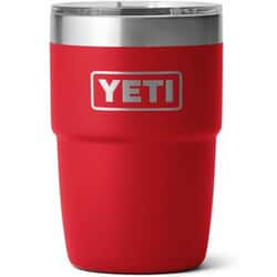 Yeti Rambler 8 Oz Stackable Cup Rescue Red with Ceramic Lining