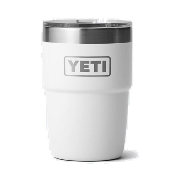 Yeti Rambler 8 Oz Stackable Cup White with Ceramic Lining