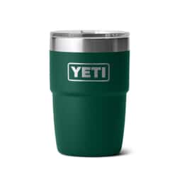 Yeti Rambler 8 Oz Cup Black Forest Green with Ceramic Lining