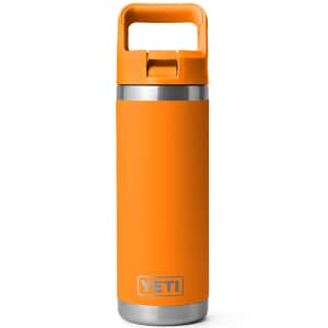 Yeti Rambler 18 Oz Straw Bottle King Crab Orange