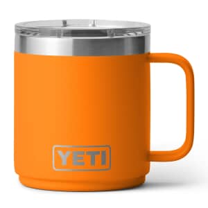 Yeti Rambler 10 Oz Mug with Ceramic Lining King Crab Orange