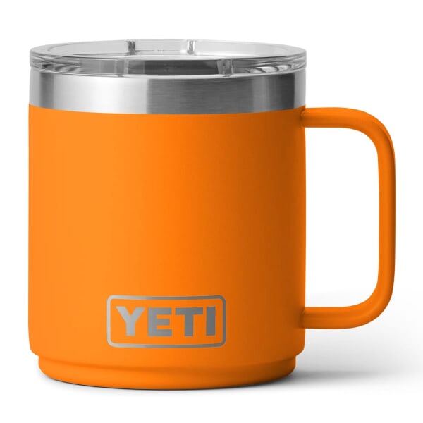 Yeti Rambler 10 Oz Mug King Crab Orange With Ceramic Lining
