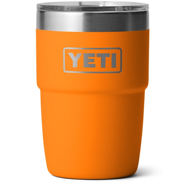 Yeti Rambler 8 Oz Stackable Cup King Crab Orange with Ceramic Lining
