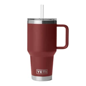 Yeti Rambler 35 Oz Straw Mug Stag Red