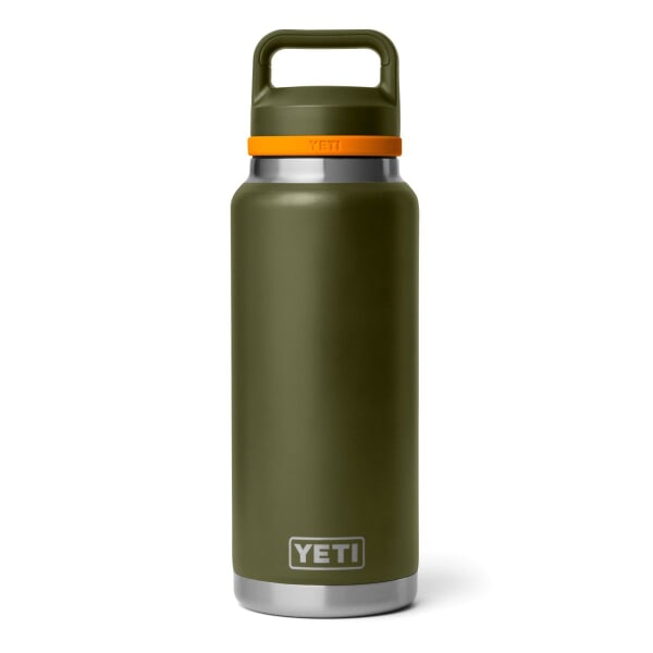 Yeti Rambler 36 Oz Chug Bottle Olive And King Crab Olive