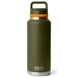 Yeti Rambler 46 Oz Chug Bottle Olive And King Crab Orange