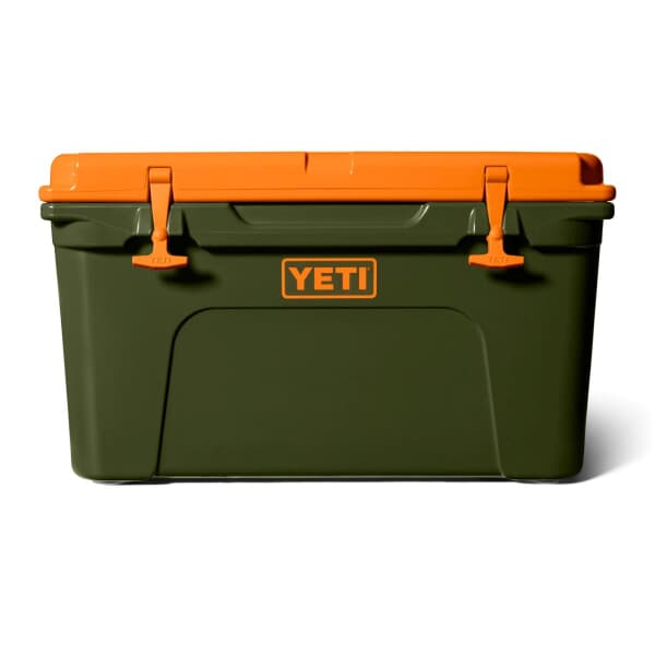 Yeti Tundra 45 Hard Cooler Olive And King Crab Orange