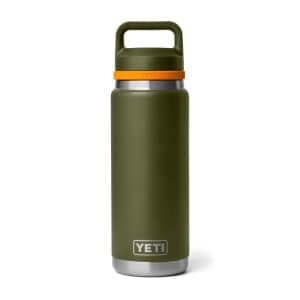 Yeti Rambler 26 Oz Chug Bottle Olive And King Crab Orange