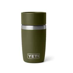 Yeti Rambler 8 Oz Travel Bottle Olive and King Crab Orange