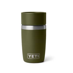 Yeti Rambler 8 Oz Travel Bottle Olive and King Crab Orange