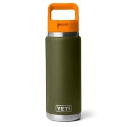 Yeti Rambler 26 Oz Colour Straw Bottle Olive And King Crab Orange