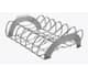 Napoleon PRO Stainless Steel Spare Rib and Roast Rack
